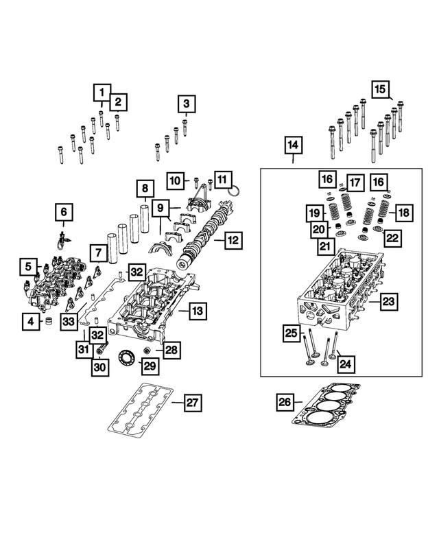 Genuine Mopar Bolt Mounting Inner 6510212AA