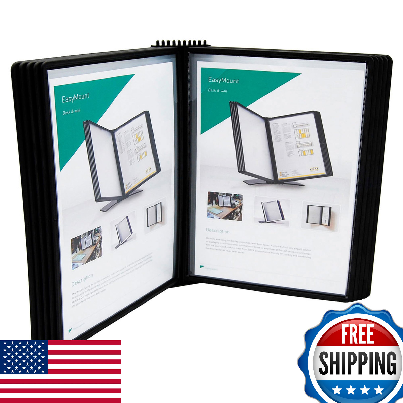 Tarifold DJOIS Wall Mount Reference and Display System – 10 Double-Sided Letter