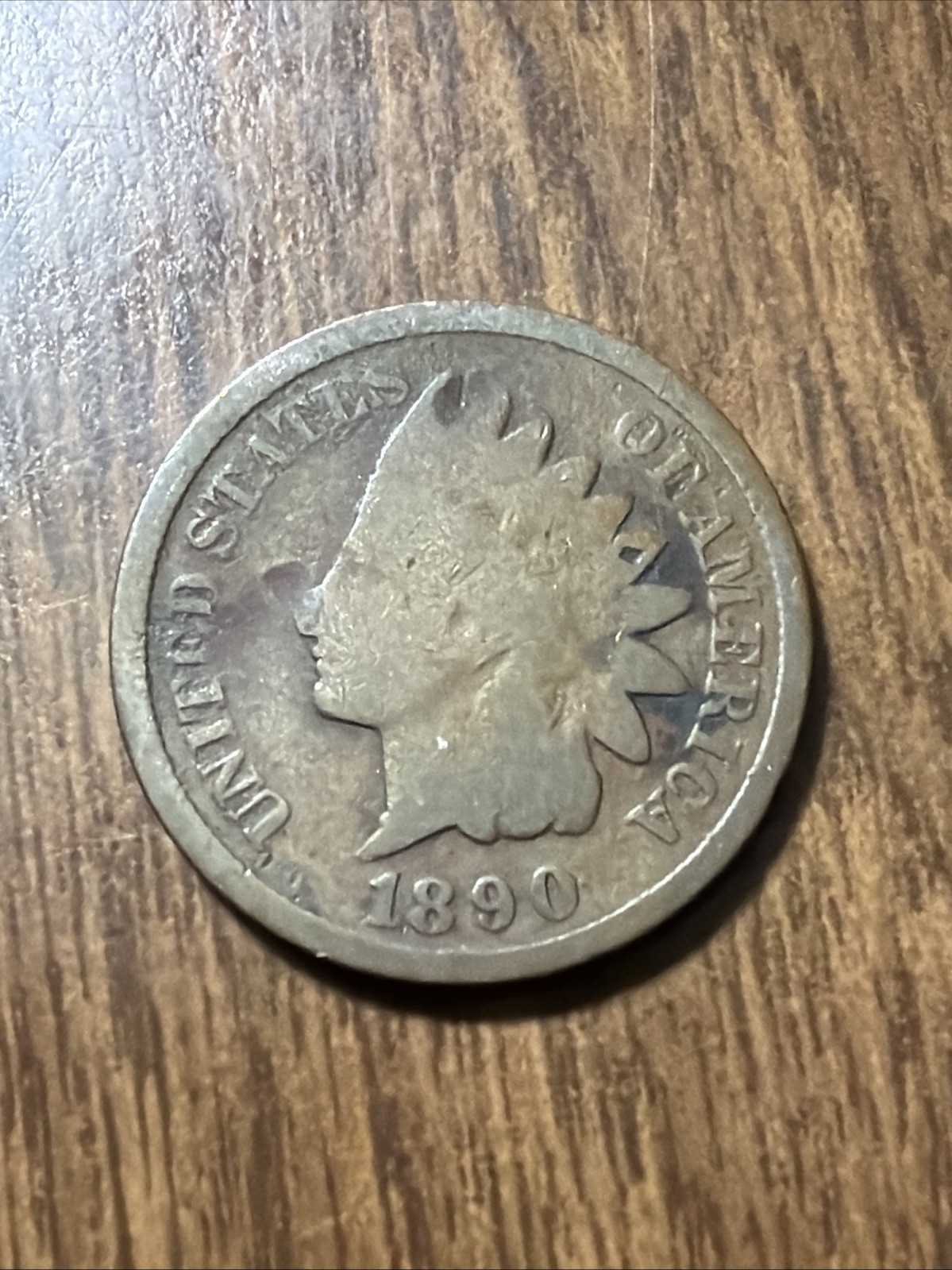 1890 Indian Head Cent Penny  Very Nice Details “Actual Coin Pictured"