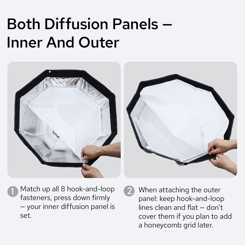US TRIOPO K3-65 65cm Quick-Setup Bowens Octagon Softbox For Studio LED Light