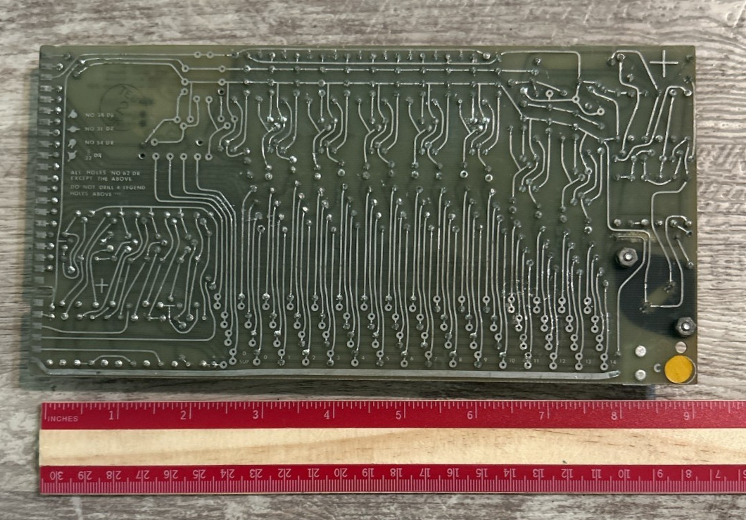 1960S-80S NASA SPACE PROGRAM UNIDENTIFIED CIRCUIT/INPUT BOARD CHARLES BELL D