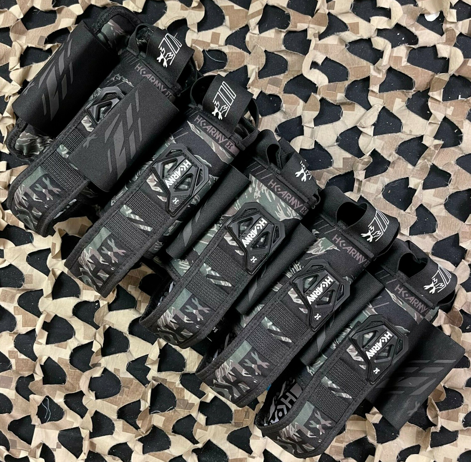 NEW HK Army Eject 5+4 Paintball Harness - Tigerstripe