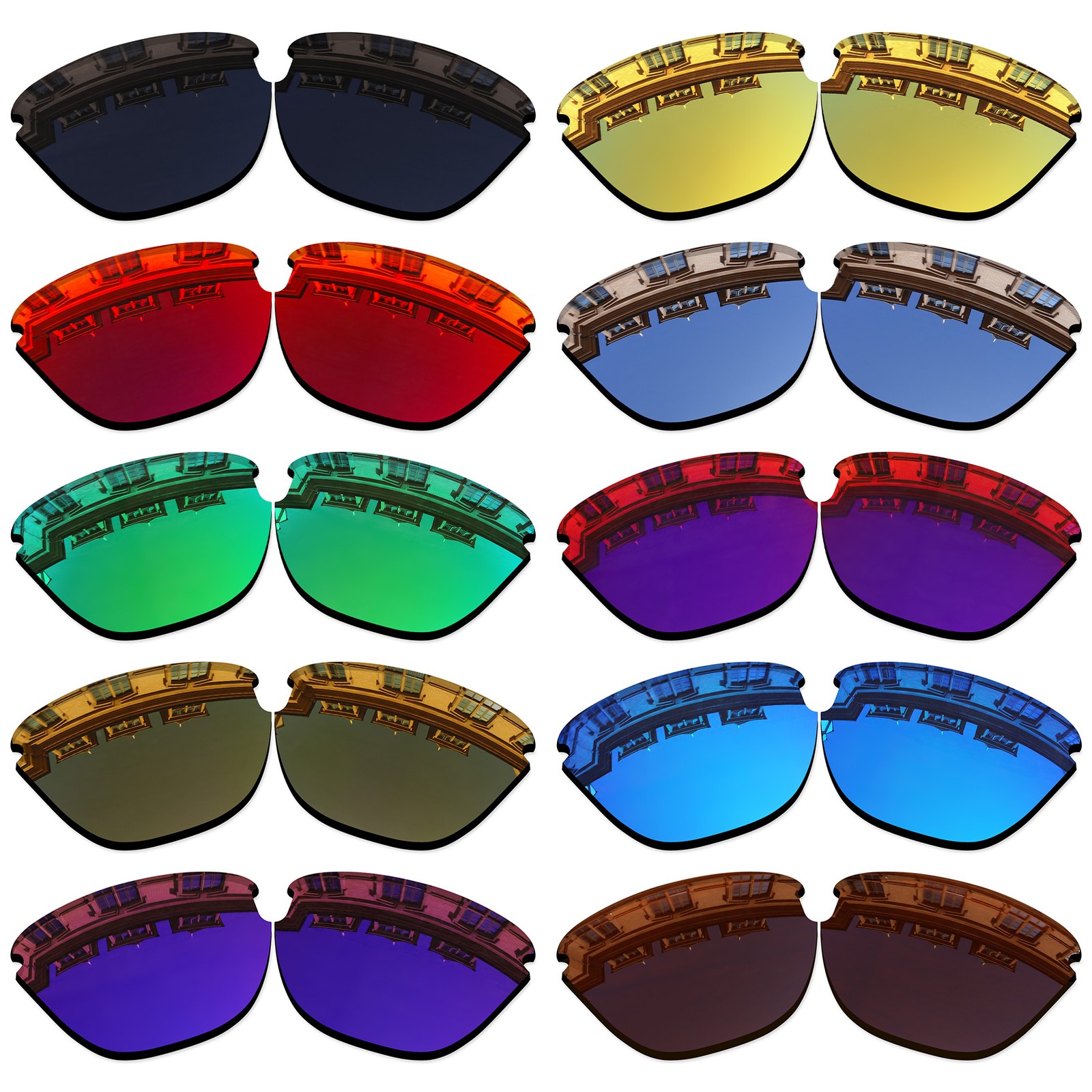 Vonxyz Polarized Replacement Lens for-Oakley Frogskins Lite OO9374 Sunglasses