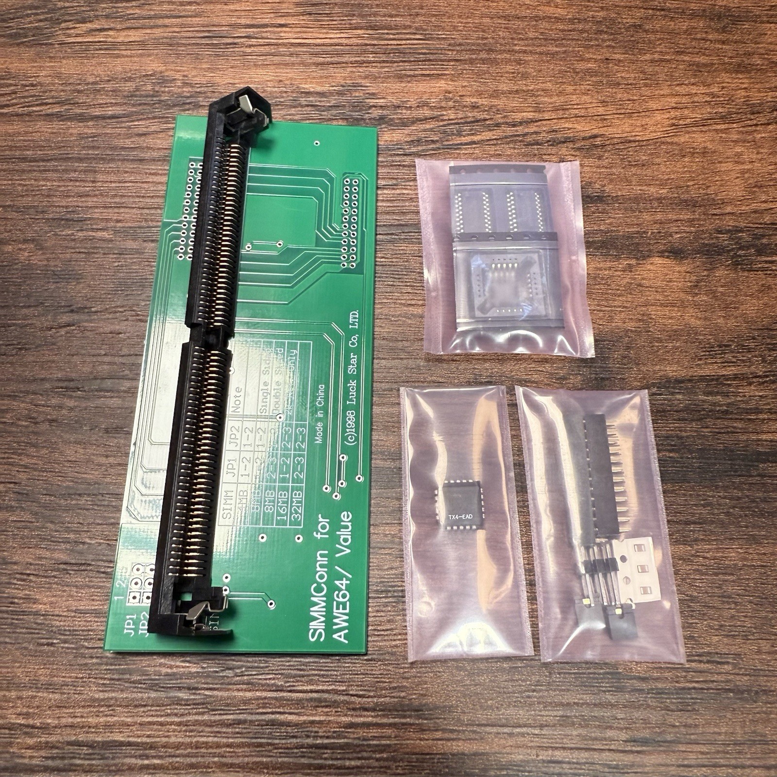 DIY Kit - SIMMCONN Memory Expansion For Sound Blaster AWE64 Value ASSEMBLY REQ’D