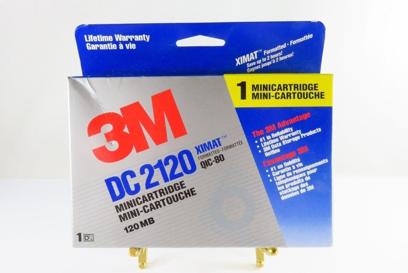3M DC 2120 QIC-80 120MB Mini Cartridge New old Stock Display Item