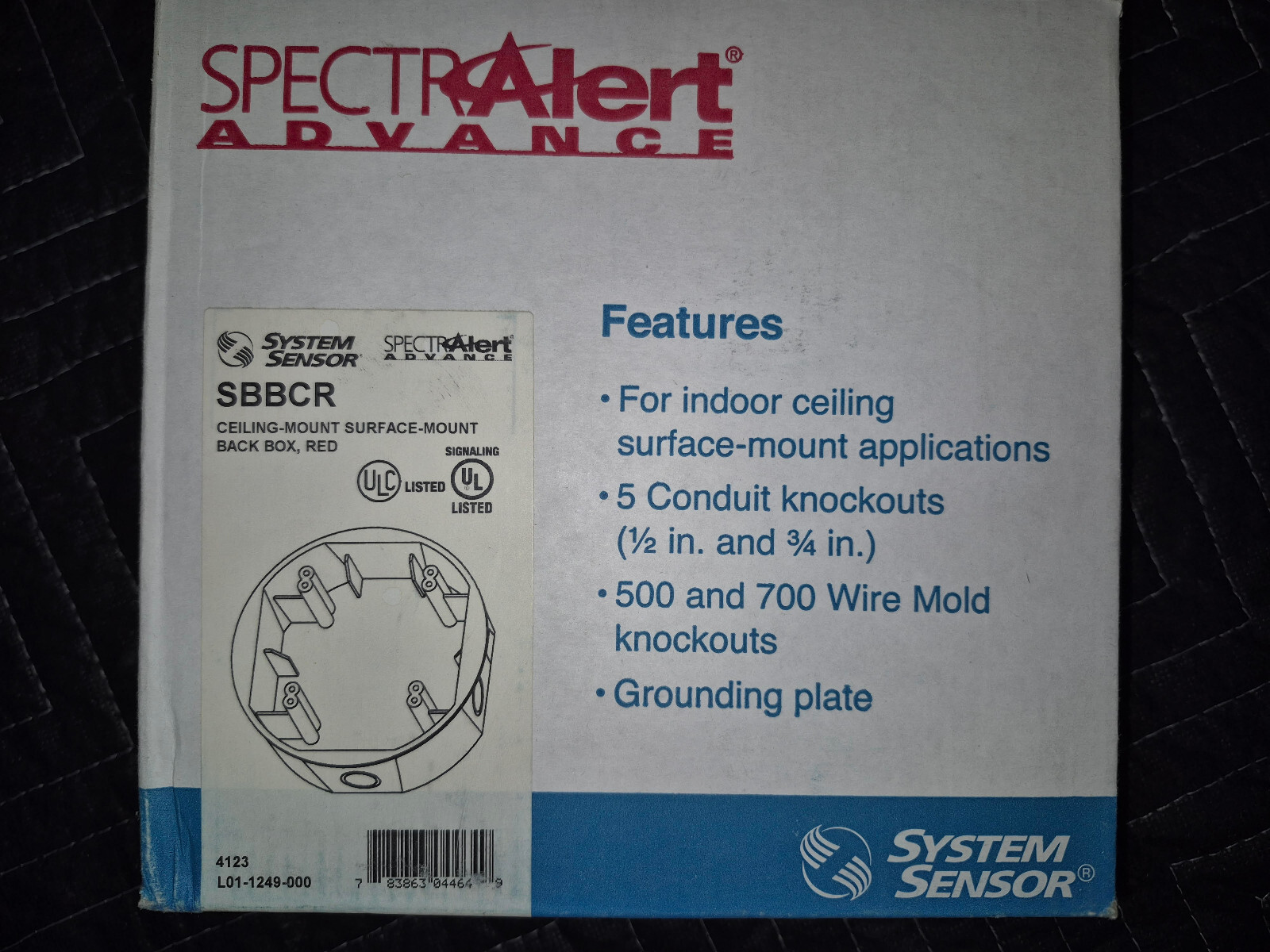 system sensor sbbcr back box NEW (Seventeen Pack 17 total)