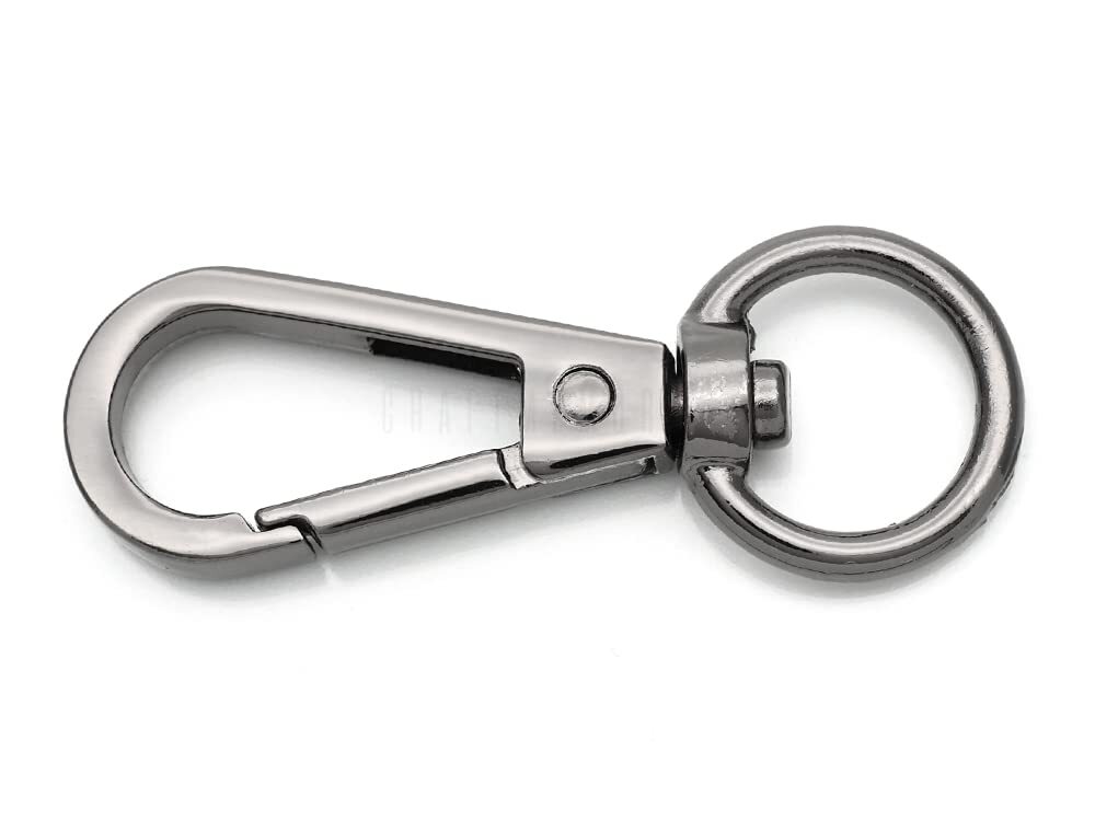 10pcs Swivel Lobster Clasps Push Gate Snap Hook Bag Clips Purse Accessories F...