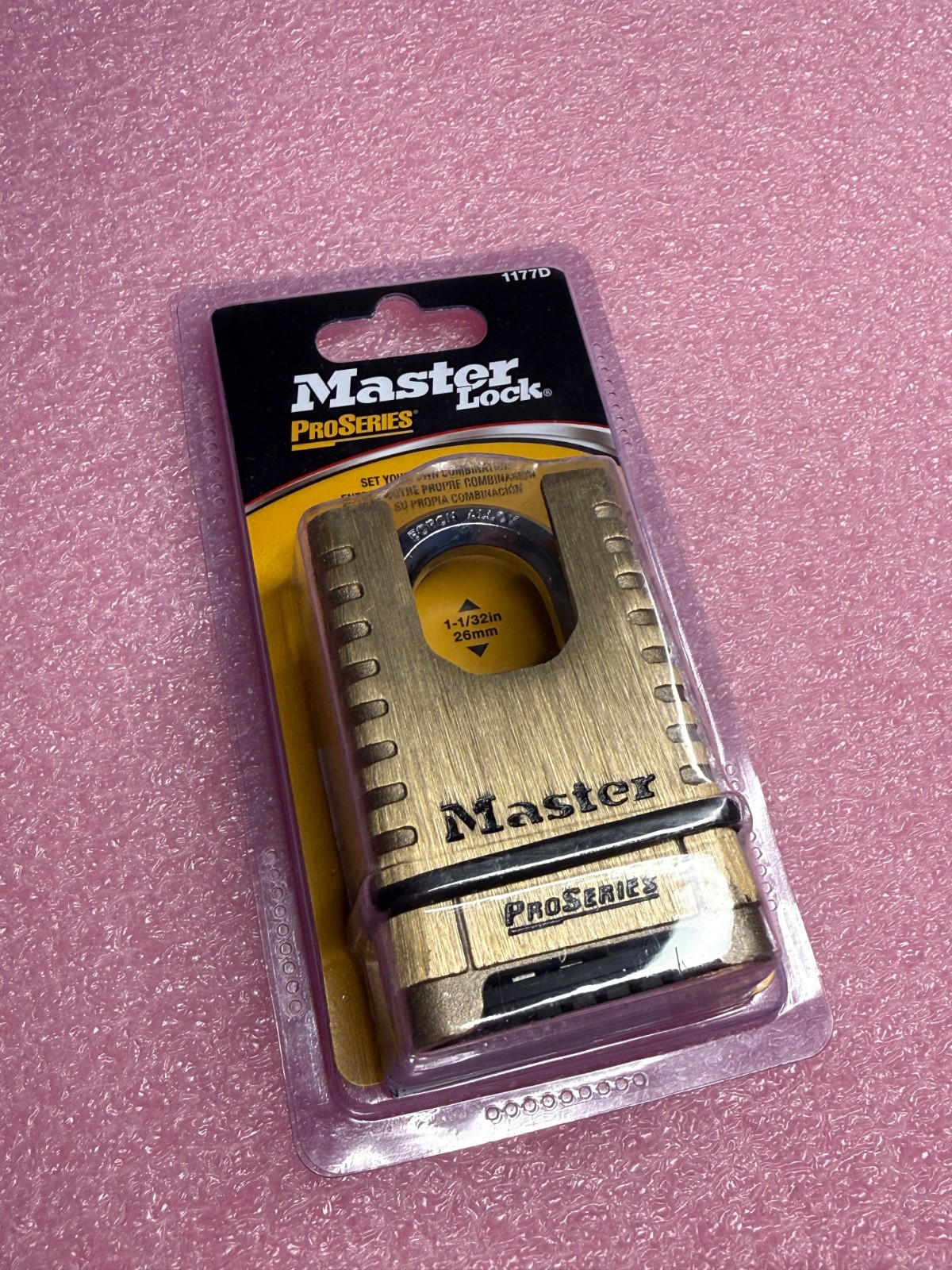 Master Lock Proseries Padlock 2 1/4In Resettable Combination 1Pk