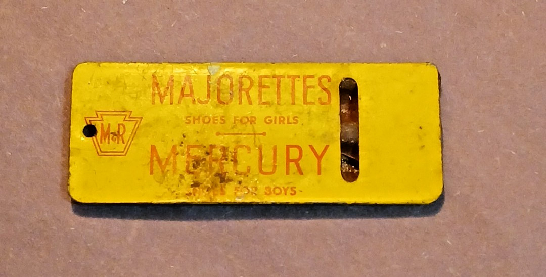 Vintage Antique M&R Majorettes Mercury Shoes Advertisement Tin Whistle Newark NJ