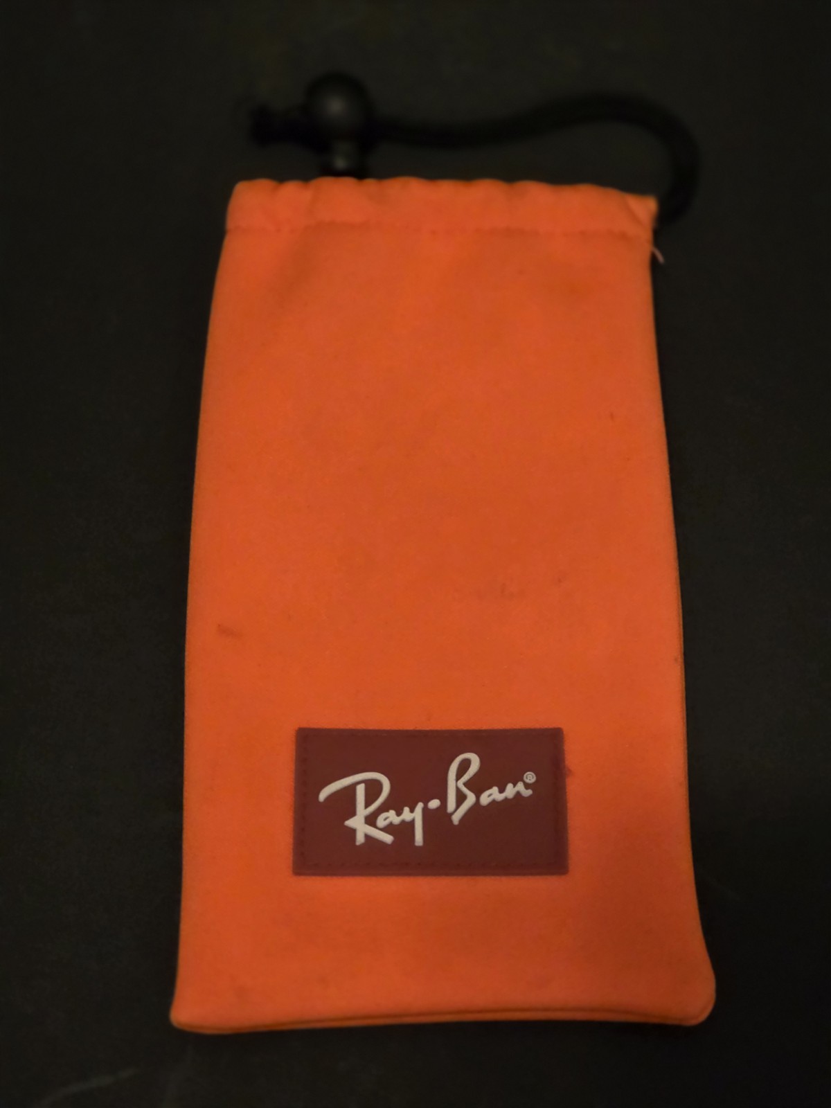 RAY-BAN Sunglass Optical Orange Pouch Case Only, w/unbranded Sunglasses (A7/1)