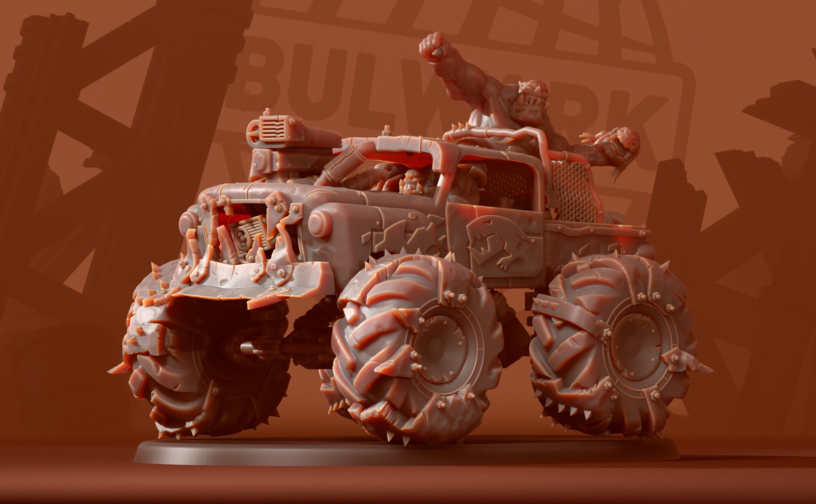 BULWAAAGH ORKS MONSTER WHEELS