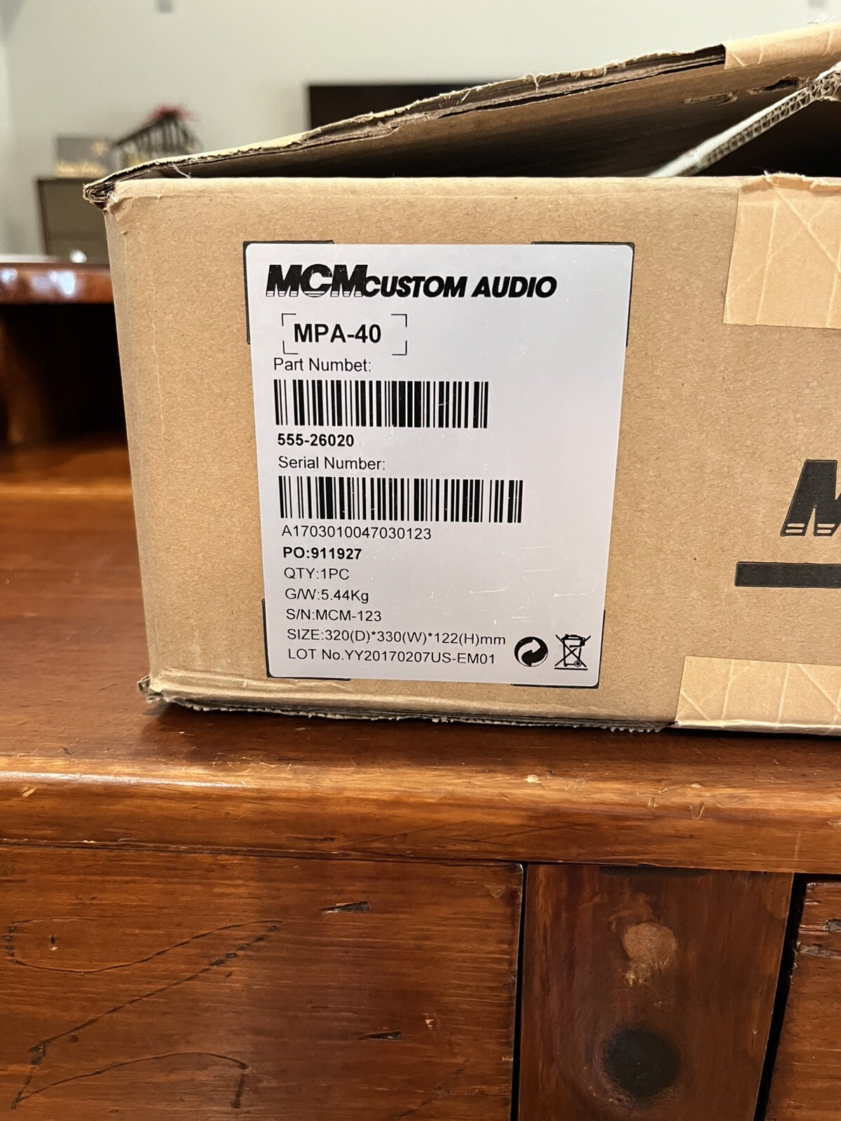 MCM Custom Audio MPA-40 Mixer Amplifier New!