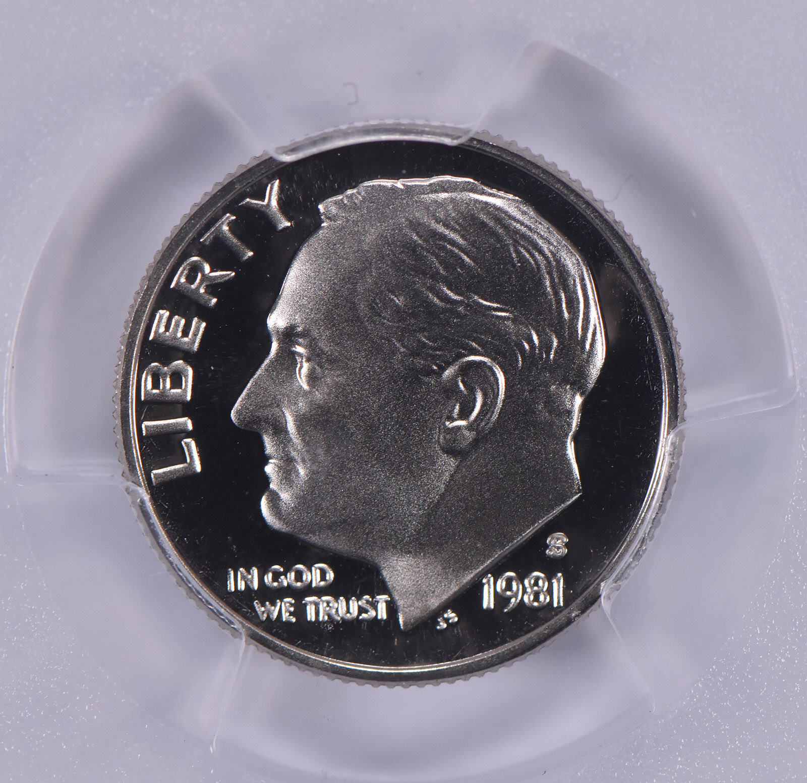 1981-S Roosevelt Dime Type 2 PR70 DCAM PCGS Blue Label
