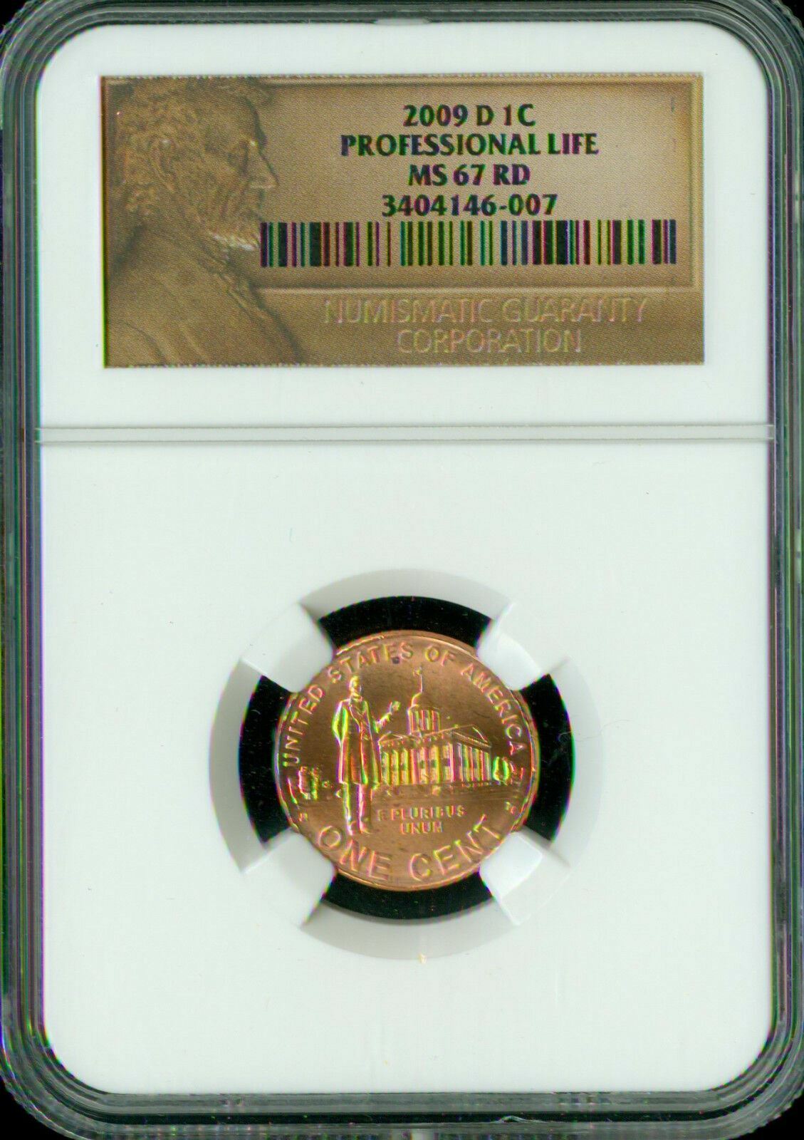 2009 D LINCOLN CENT PROFESSIONAL LIFE NGC MS67 BUSINESS STRIKE  *