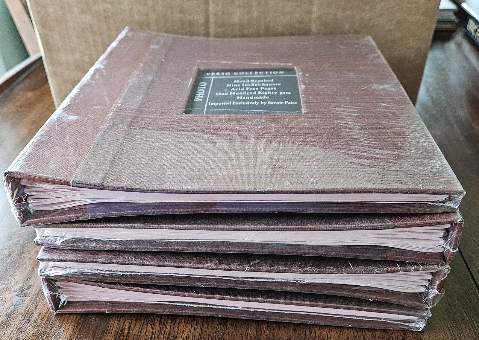 Modern Metallics Nine Inch Square Acid Free Pages 180 gsm Handmade Album Qty 4