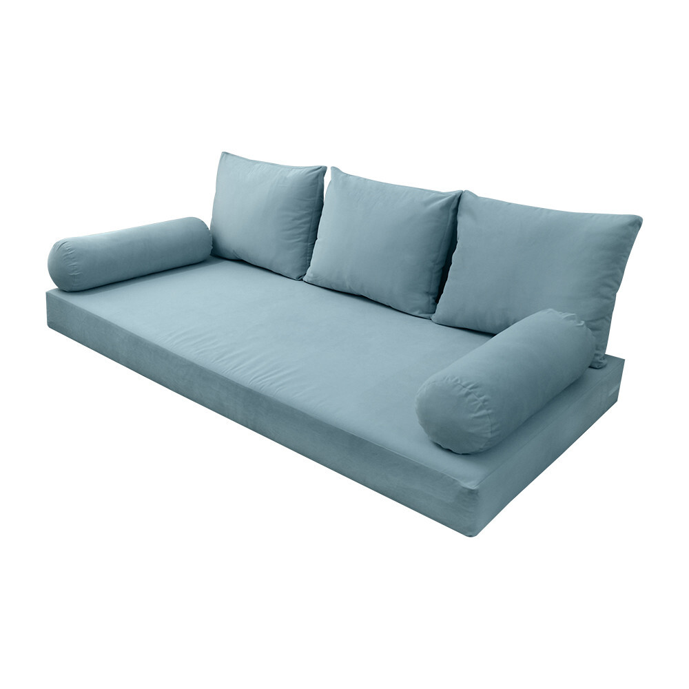 |SLIPCOVER ONLY| S.V3 Velvet Indoor Daybed Mattress Pillow Knife Edge Full AD355