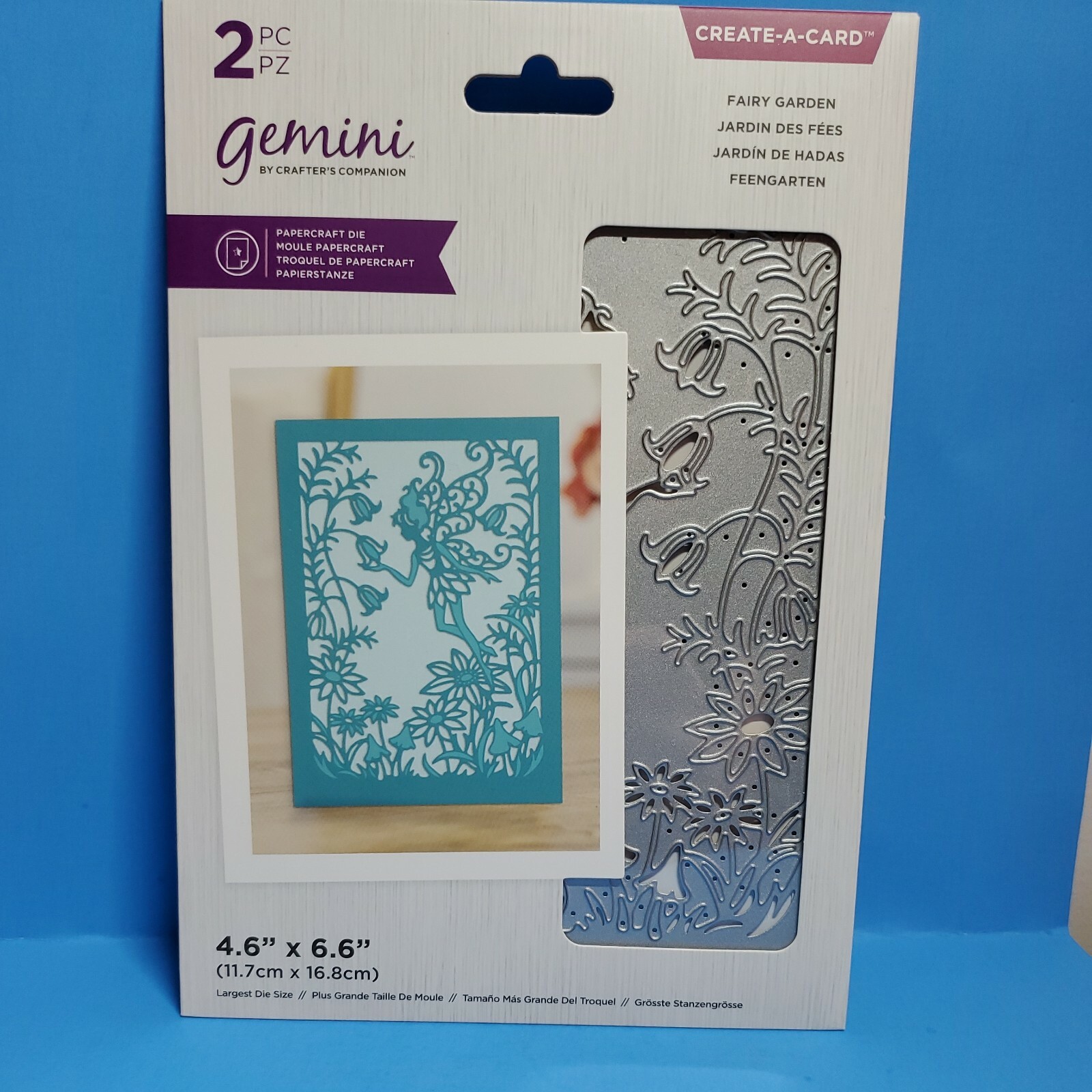 CC3 Crafter's Companion Fairy Garden Create A Card die New