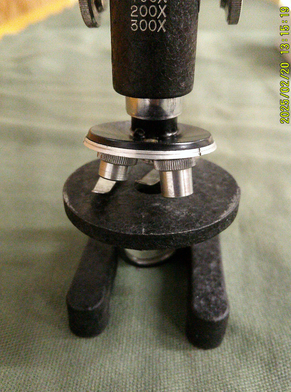Vintage Toy Triple Turret Junior Microscope 5"