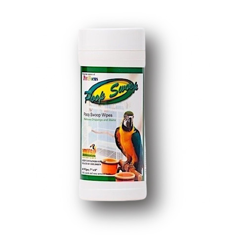 Mango Pet Bird Poop Swoop Parrot Safe Cleaning Wipes 40 Count **USA SELLER**