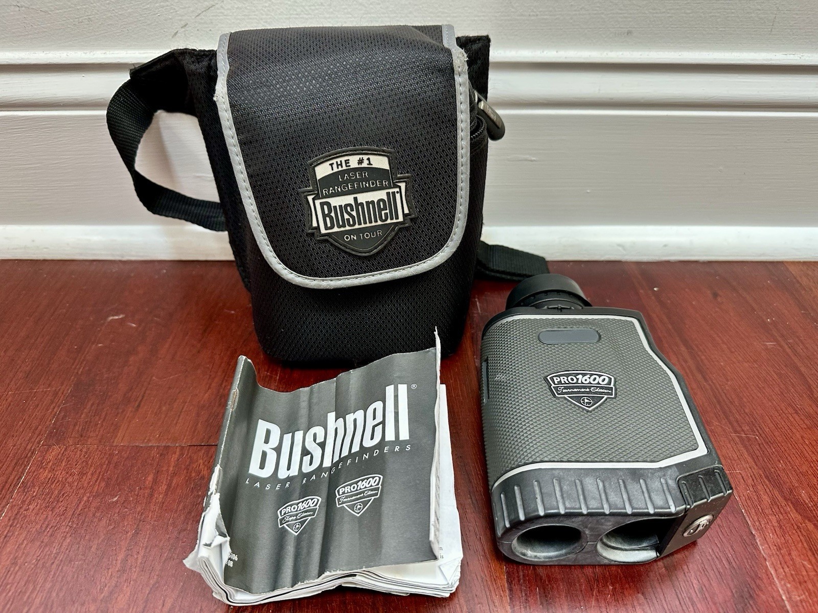 Bushnell Pro 1600 Tournament Edition Laser Rangefinder Golf 7x26 PinSeeker Black