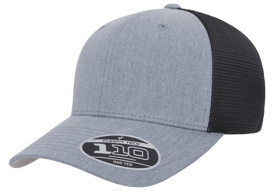 Flexfit Trucker Hat 110 6 Panel Adjustable OSFM Mesh Cap 2-Tone Flex Fit 110M/MT