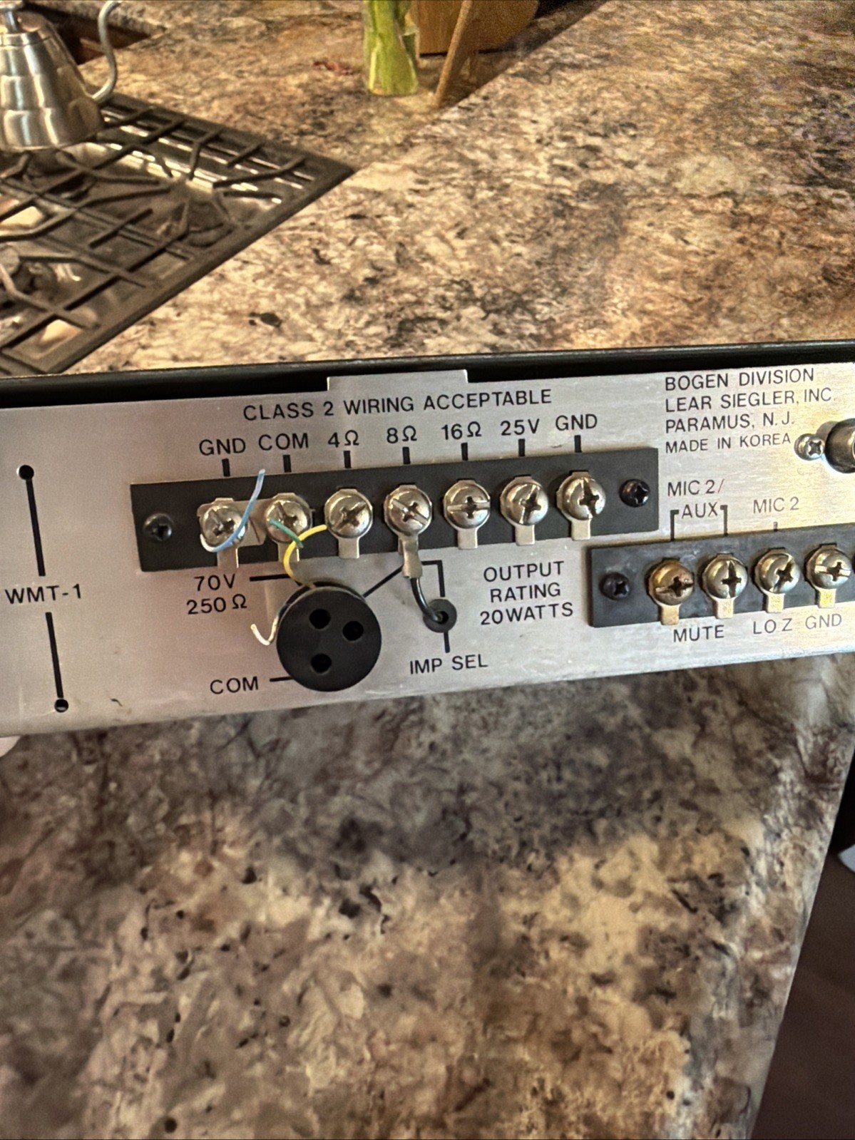 Bogen Challenger C20B Solid State 20W PA Mixer Amplifier Tested