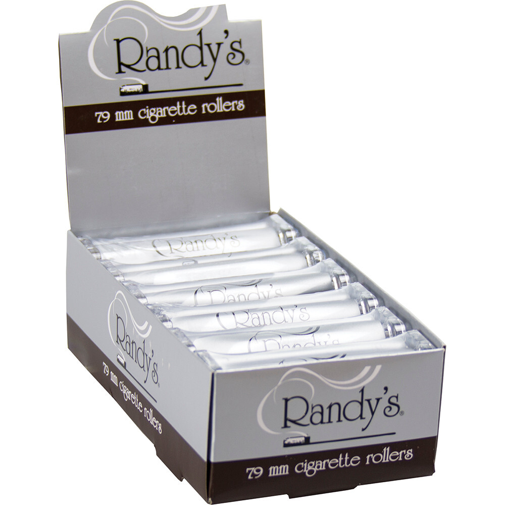 12 Pack Randy's Handheld Rolling Machine Cigarette Hand Roller 79mm - 3002