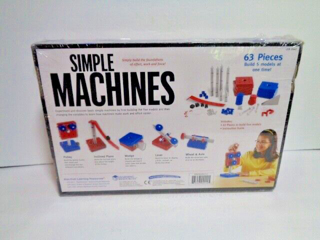 Simple Machines Learning Resources 5 models - 63 Pieces NEW/SEALED