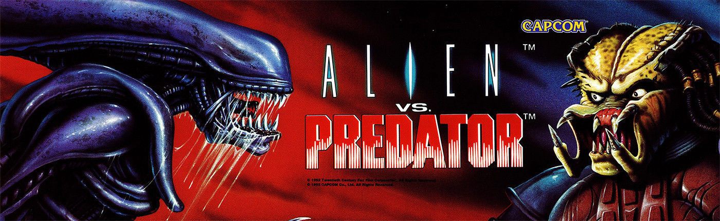 Alien VS Predator AVP Arcade Marquee For Header/Backlit Sign