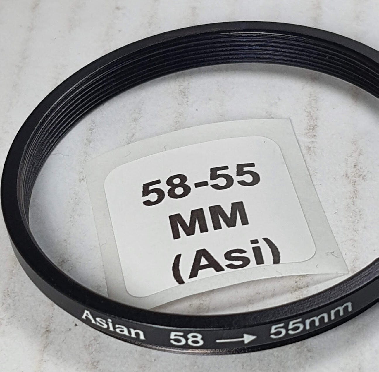 58-55mm Step-Down Stepping Lens Filter Converter Adapter Ring 58mm-55mm E58-E55