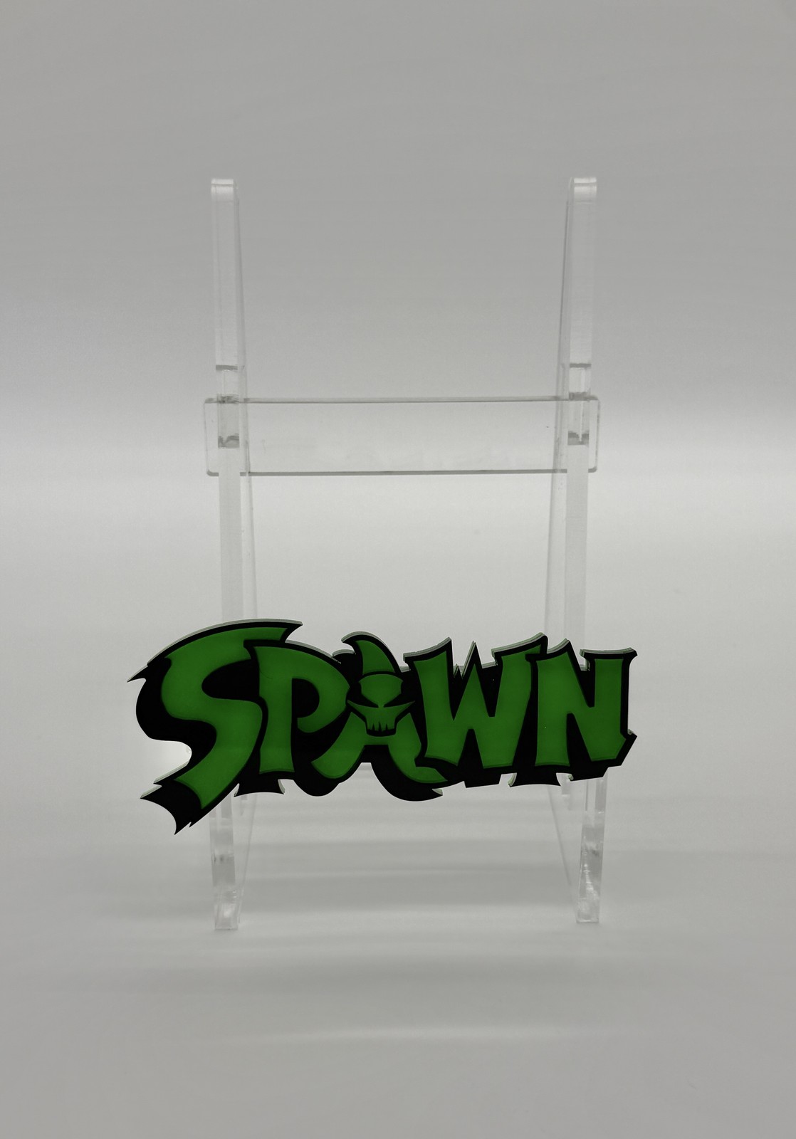 Custom Comic Book Stand - Spawn (Black/Green/Diecut) Laser Cut/Not 3D Prnt