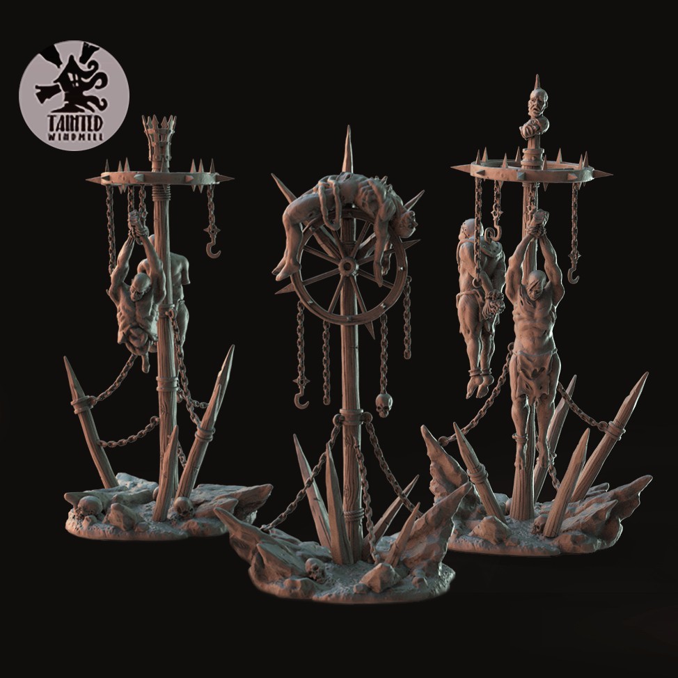 Torture victims scatter terrain basing bits set- 15 pieces Trench Crusade