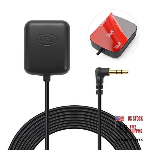 Car Dash Cam GPS Antenna 3.5mm Plug - Waterproof Hidden Adhesive Mount for