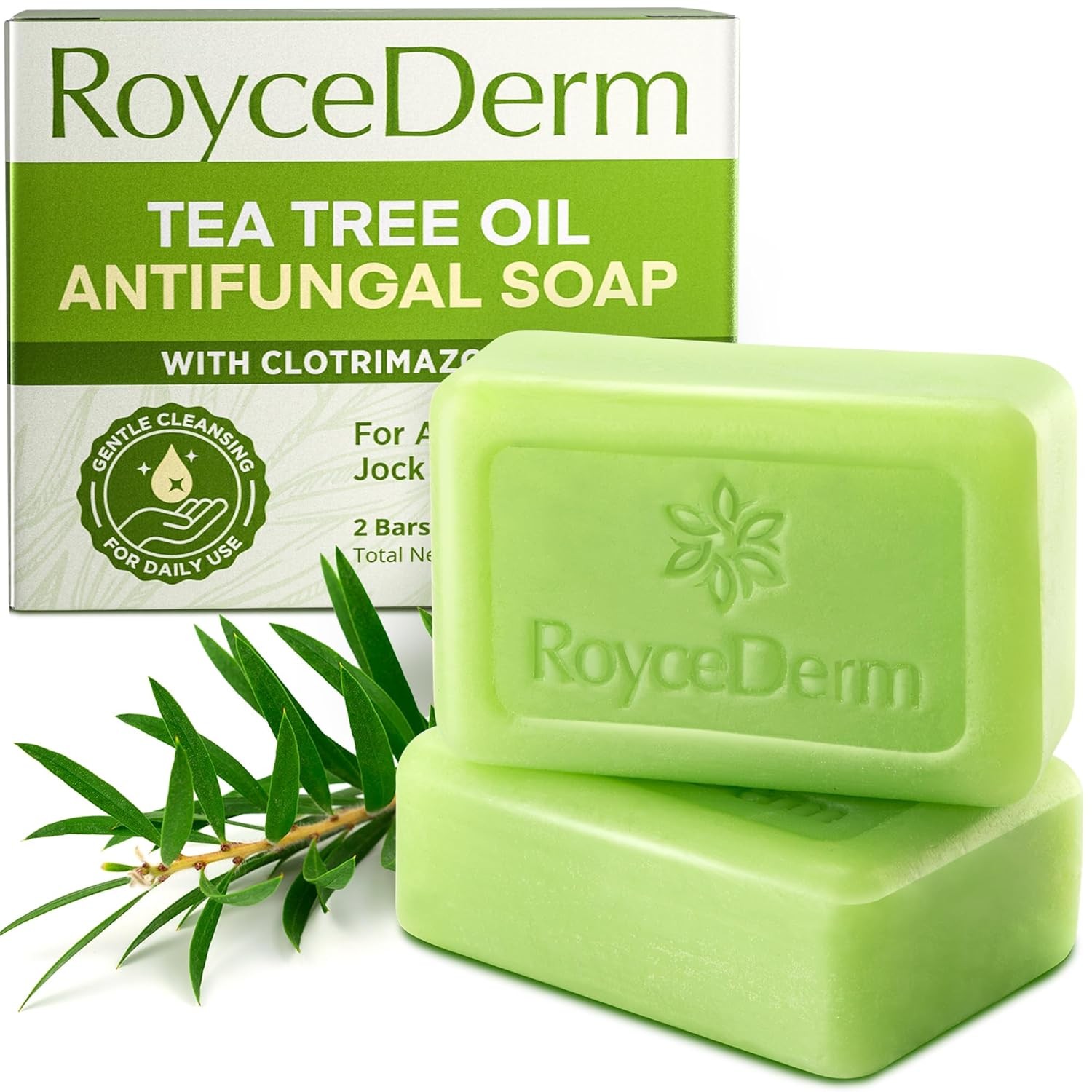 Antifungal Tea Tree Oil Soap Bar Athlete's Foot Treatment Fungus Soap Relief