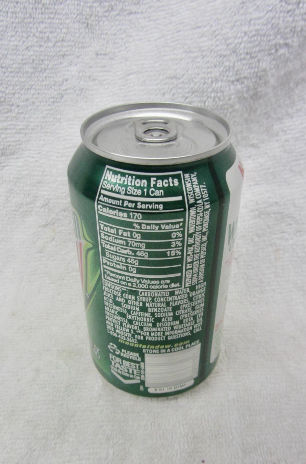 Vtg Mountain Dew NJCAA WRESTLING Champ Promotional 12 oz EMPTY can 2006 MT DEW