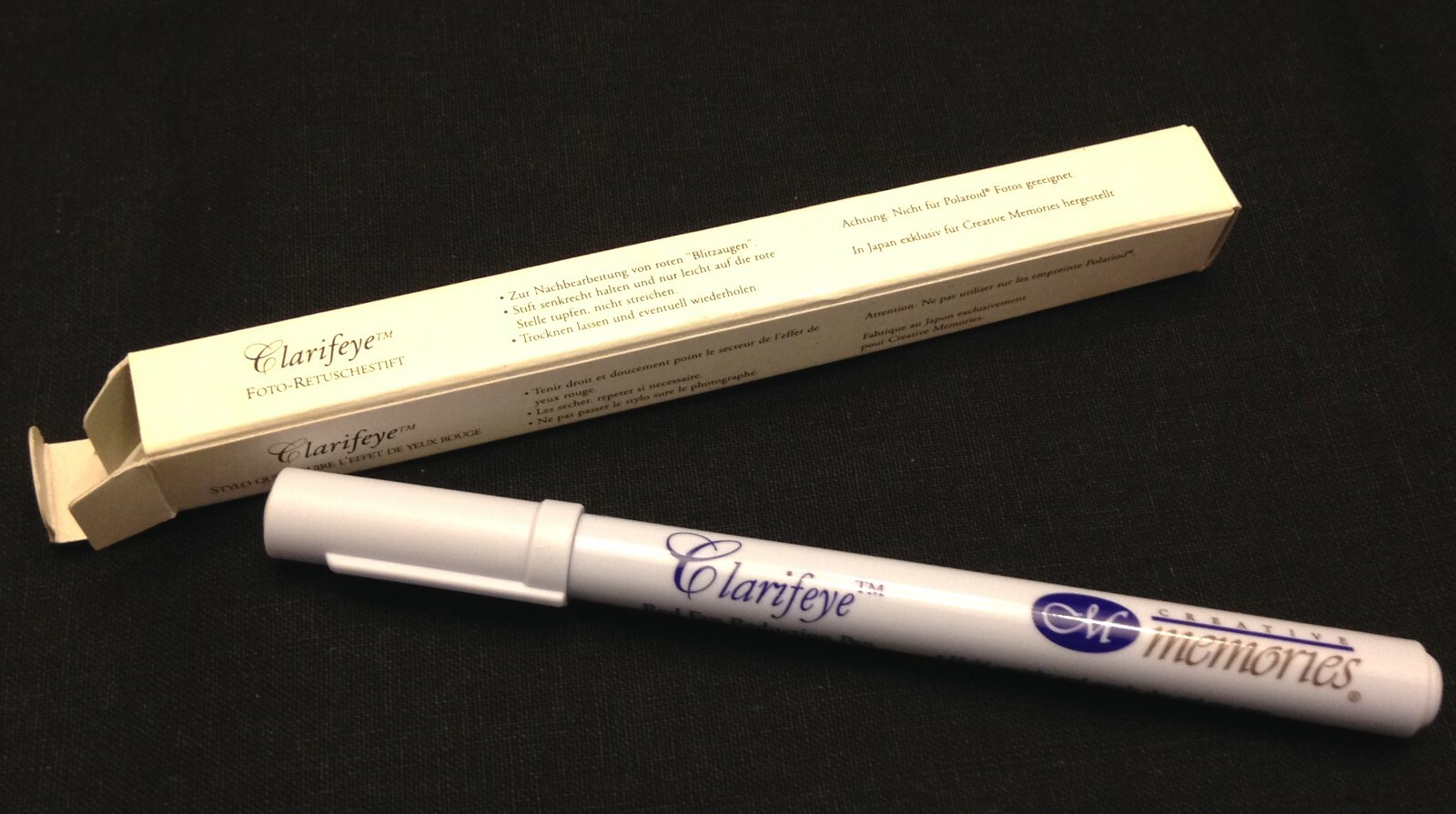 Clarifeye Red Eye Reduction Creative Memories Photo Pen Marker Scrapbook New