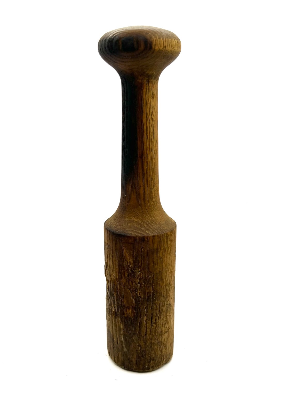 Antique Wooden Carvers Mallet Round Bell Woodworking Chisel Tool Hammer