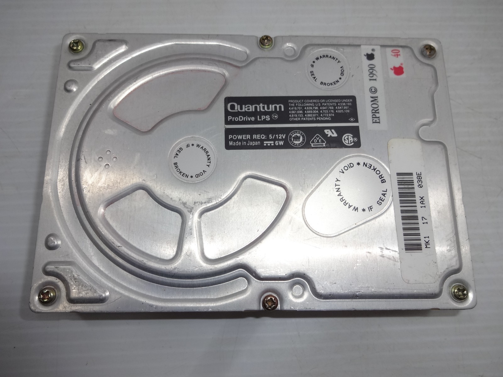 Quantum ProDrive 42Mb 3.5" Internal Hard Drive SCSI Vintage Tested Scanned