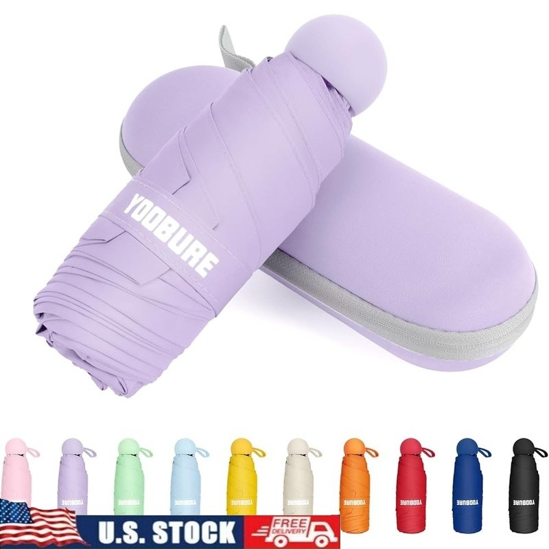 Mini Portable Travel Umbrella UV Protection Compact Waterproof Windproof Gift US