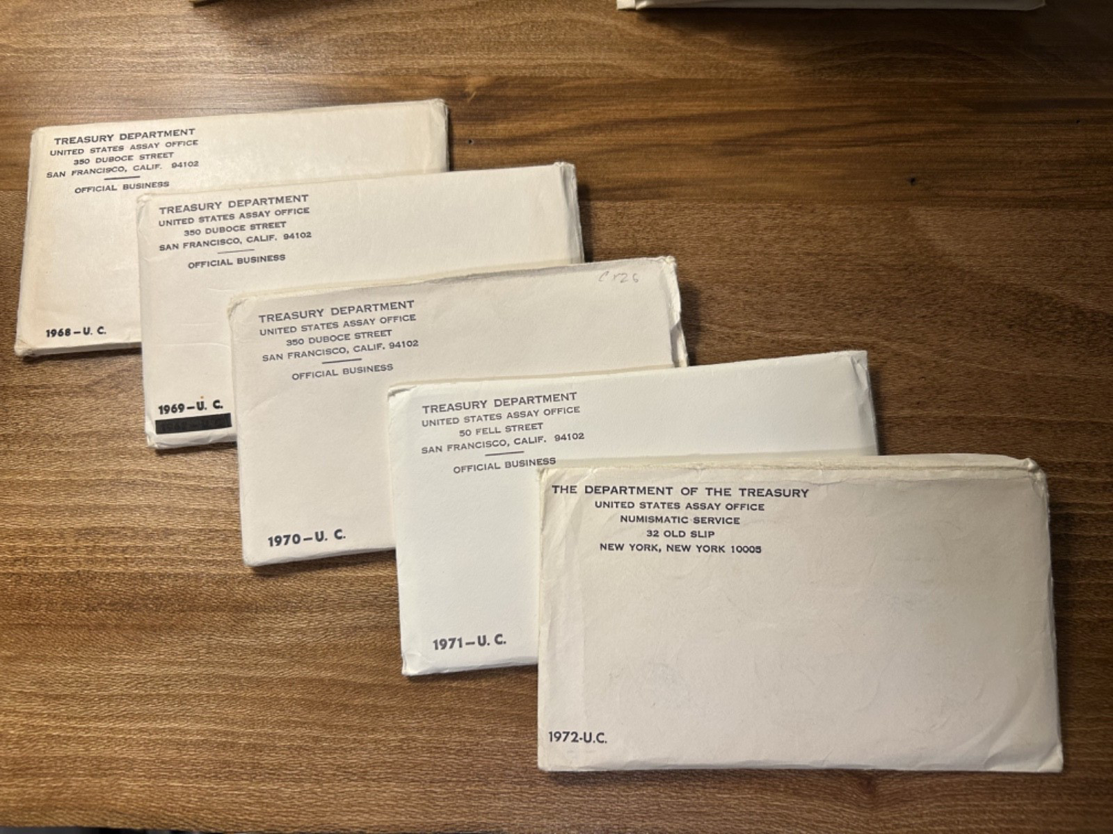 1968–1972 Original U.S. Mint Sets – Complete Philadelphia & Denver Run