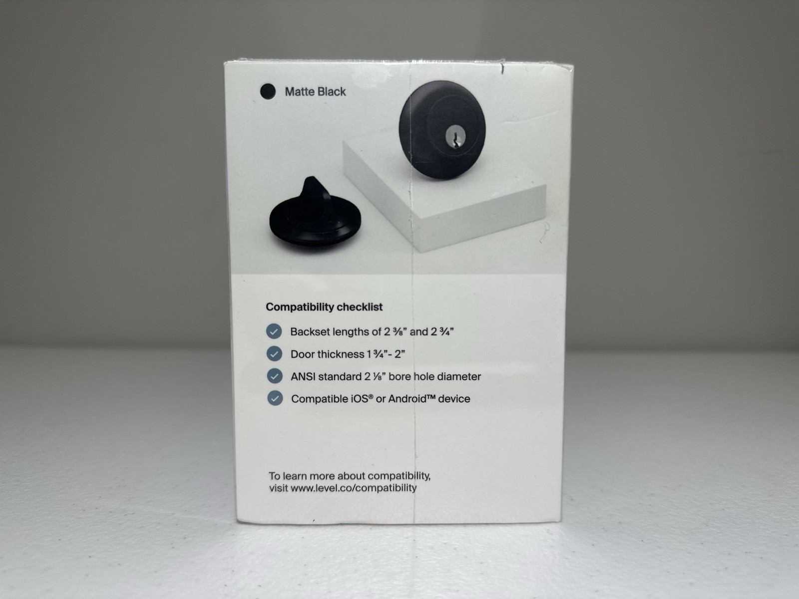 Level Lock - The Invisible Smart Lock - Black Matte