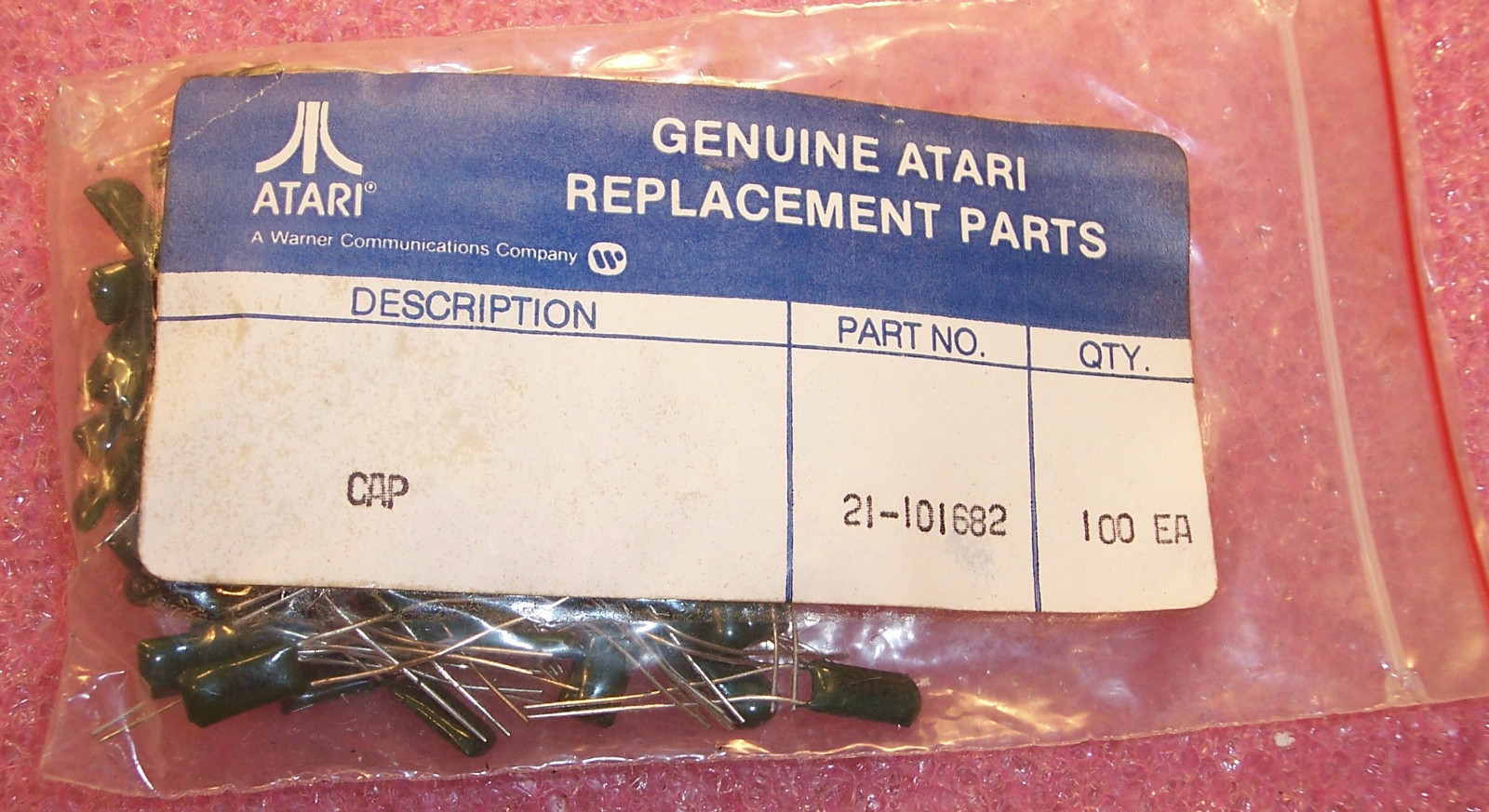 QTY (100) ATARI REPLACEMENT MYLAR FILM CAPACITORS 6800pf 100V 10% 21-101682
