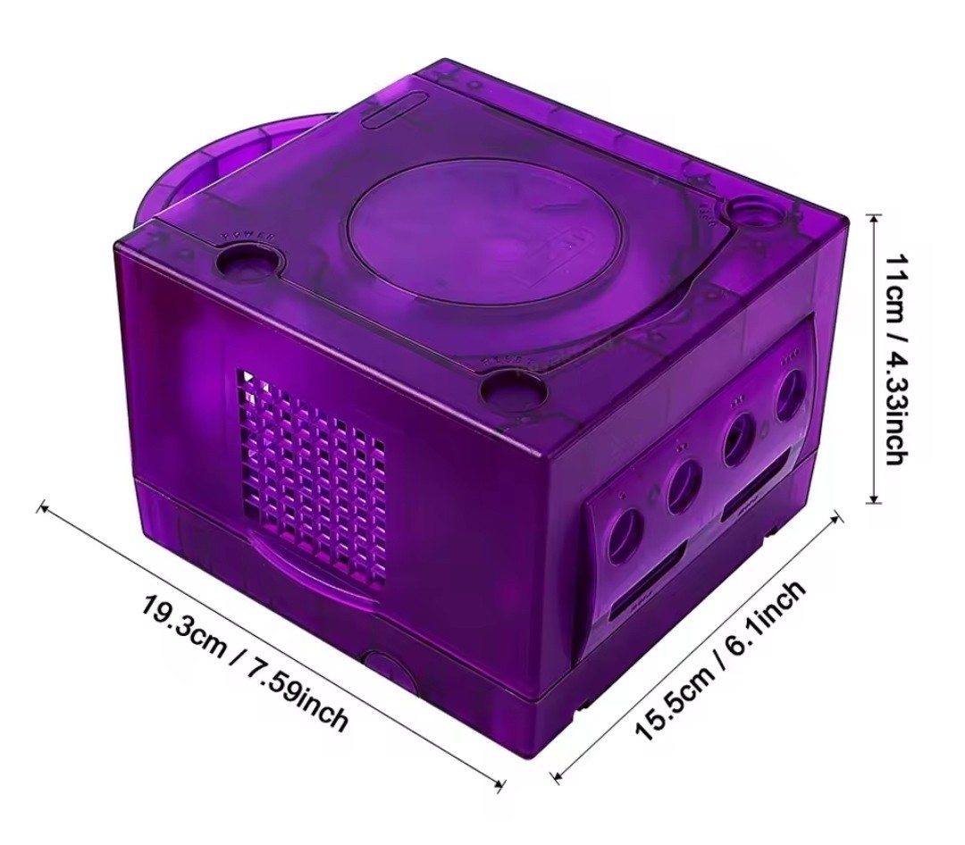 Transparent Box Replacement Case For Nintendo Gamecube Housing Shell Case