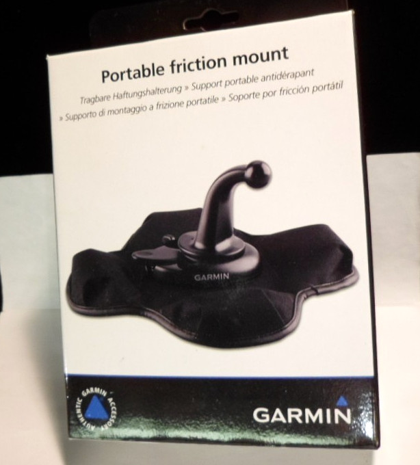 UNUSED GARMIN PORTABLE FRICTION MOUNT FOR YOUR DASH IT IS IN OPEN BOX INSPECTED