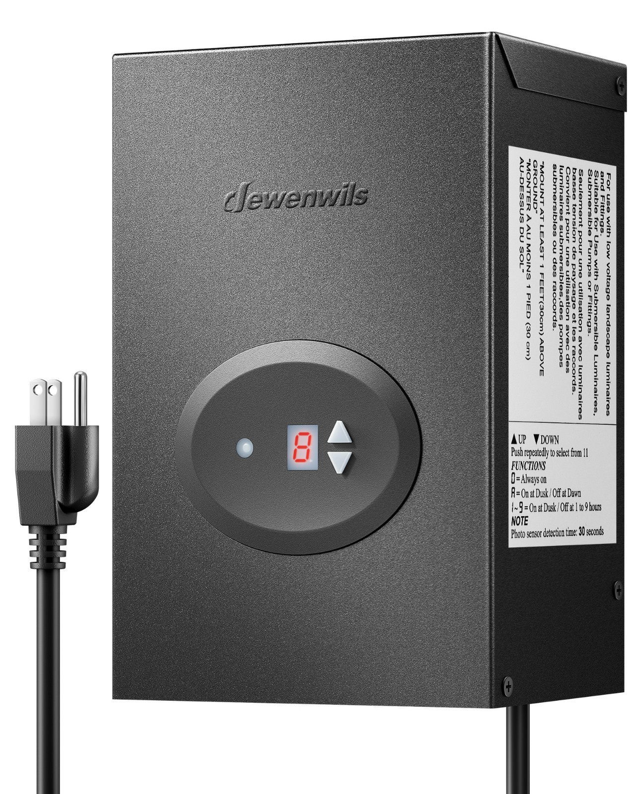 DEWENWILS 300W Low Voltage Landscape Transformer, for LED Lighting, Spotlight