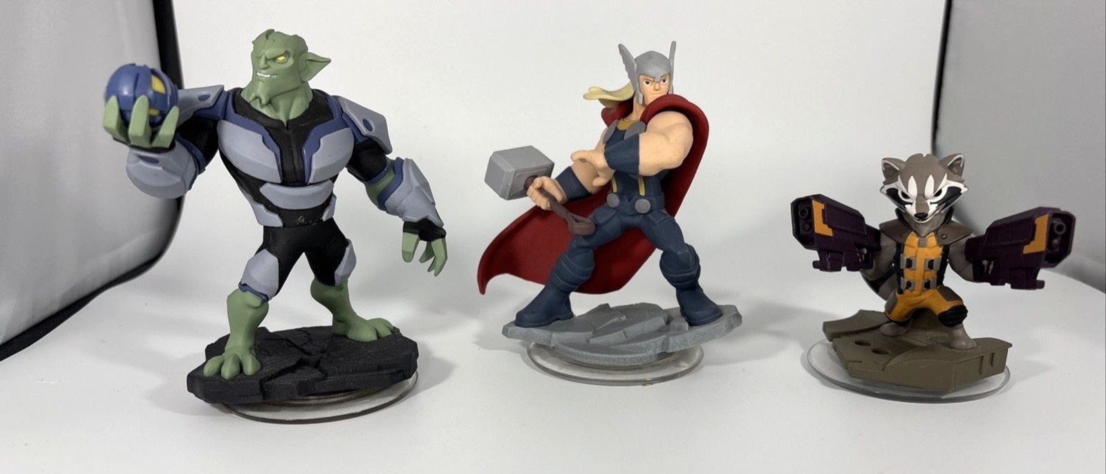 Disney Infinity: Marvel Thor, Rocket Raccoon & Green Goblin Figures 2.0 Edition