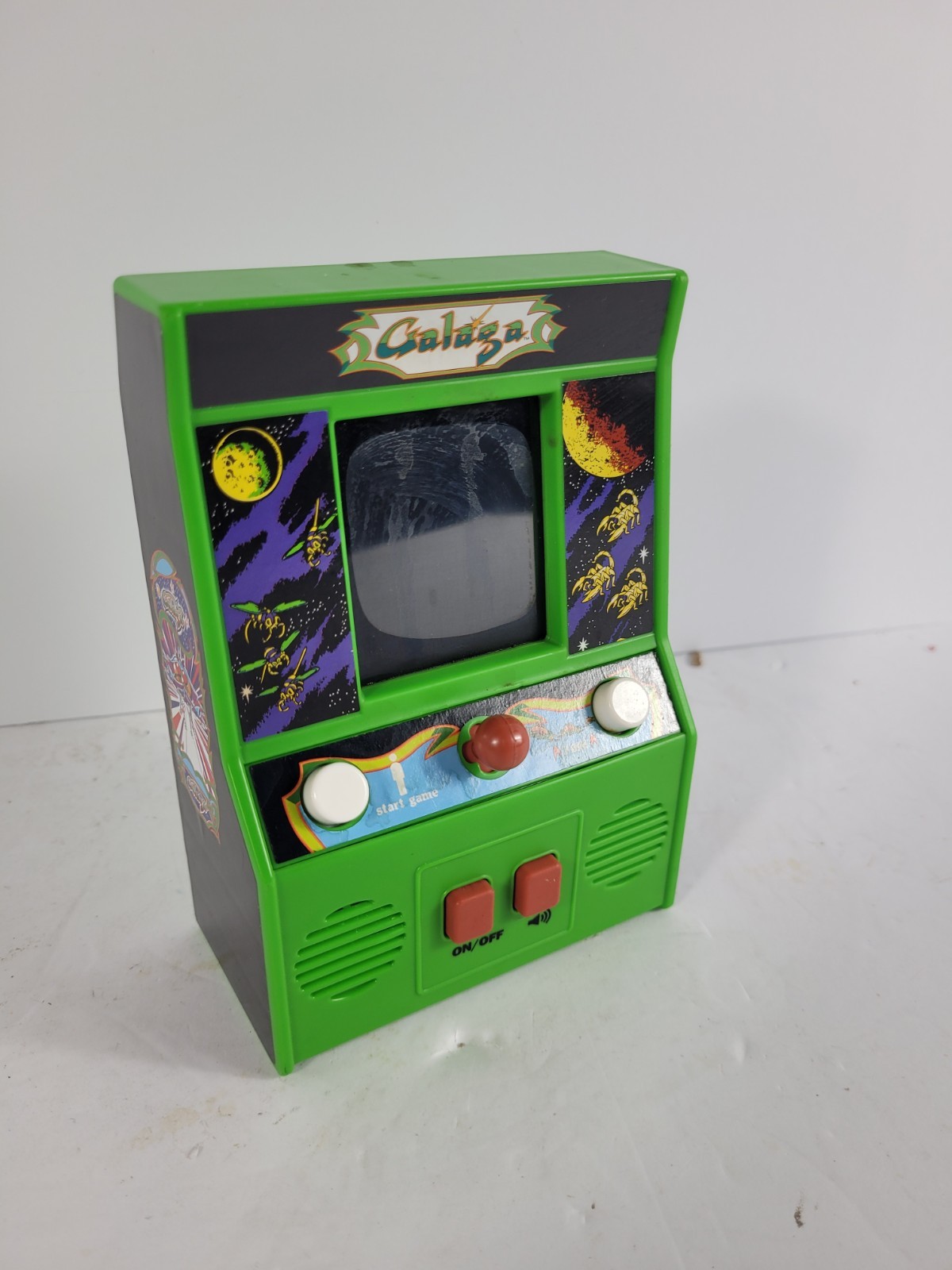 Galaga Mini 80’s Retro Arcade Video Game - Basic Fun / Bandai Namco - Tested