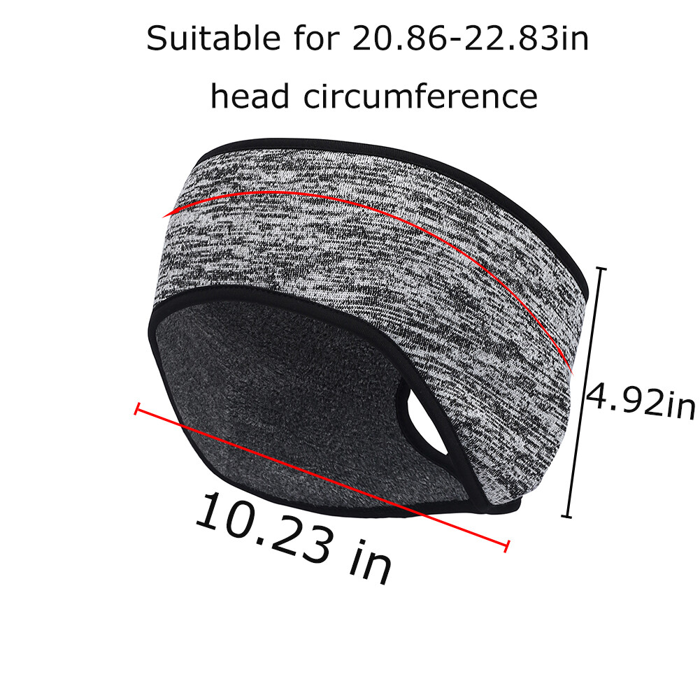 Fleece Hair Band Warmer Ear Warm Cold Weather Headband for Yoga Running Sports