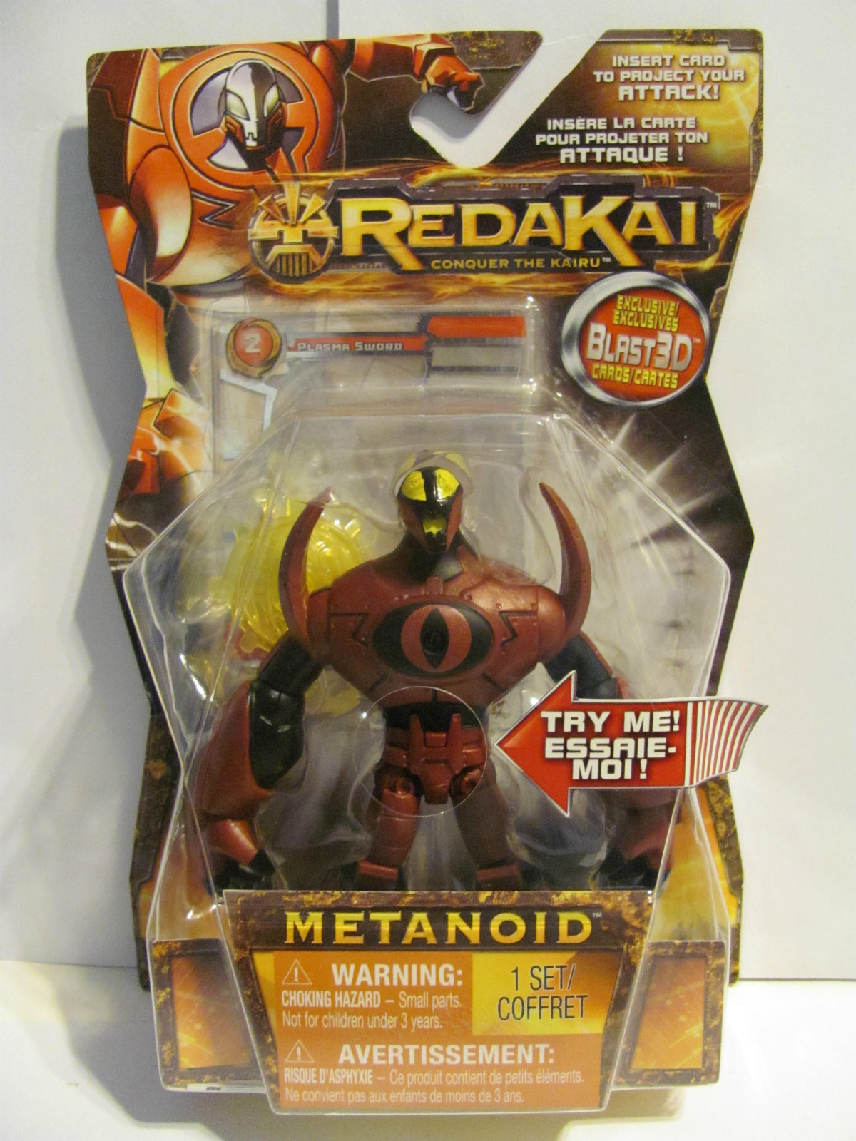 Redakai Conquer the Kairu  Blast 3D Card    Metanoid   Ages 6+  New in Box