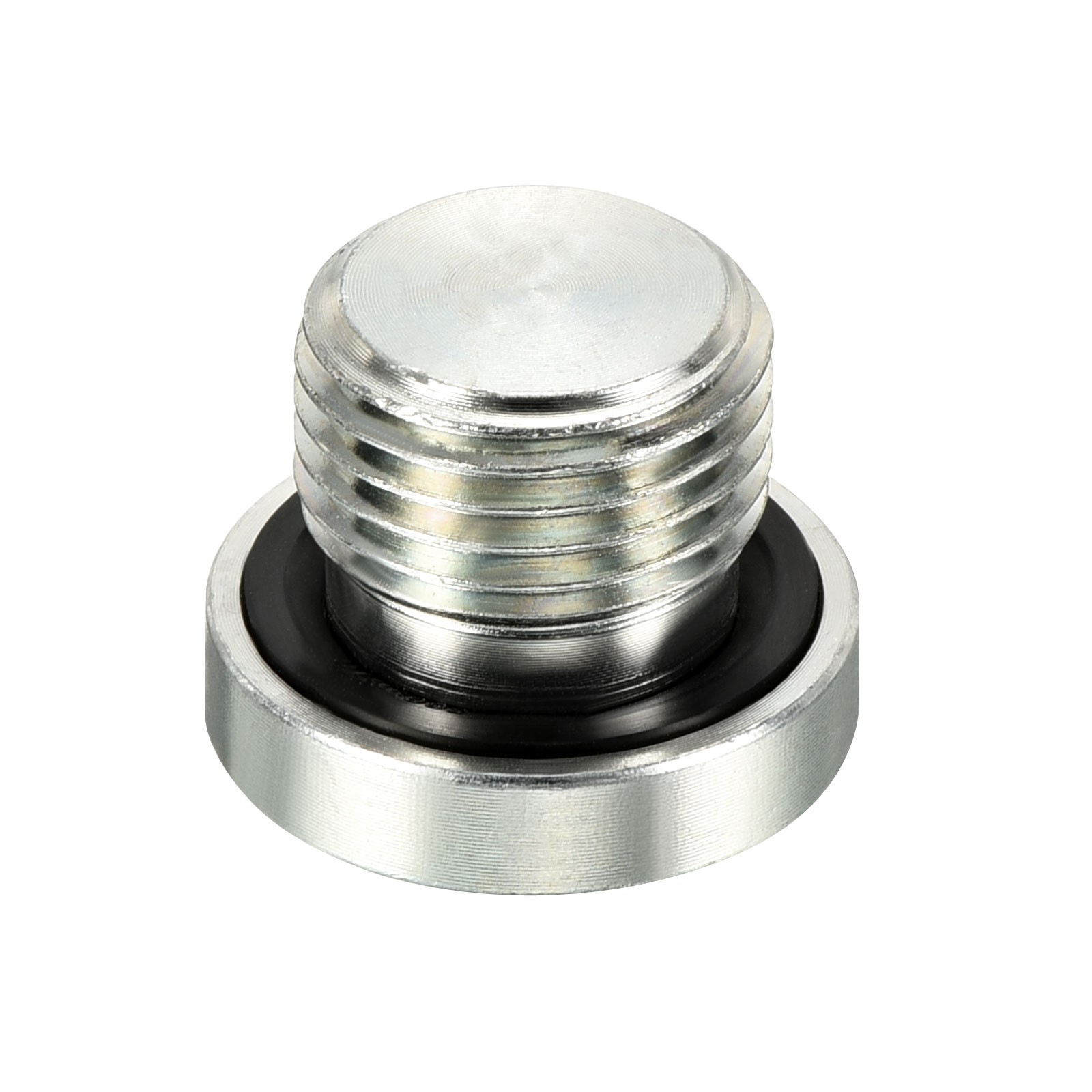 2Pcs M16*1.5 Hex Head Pipe Fitting Plug Socket Plug w Sealing Ring for Pipe Ends